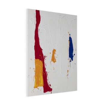 lienzo artístico rojo azul naranja amarillo