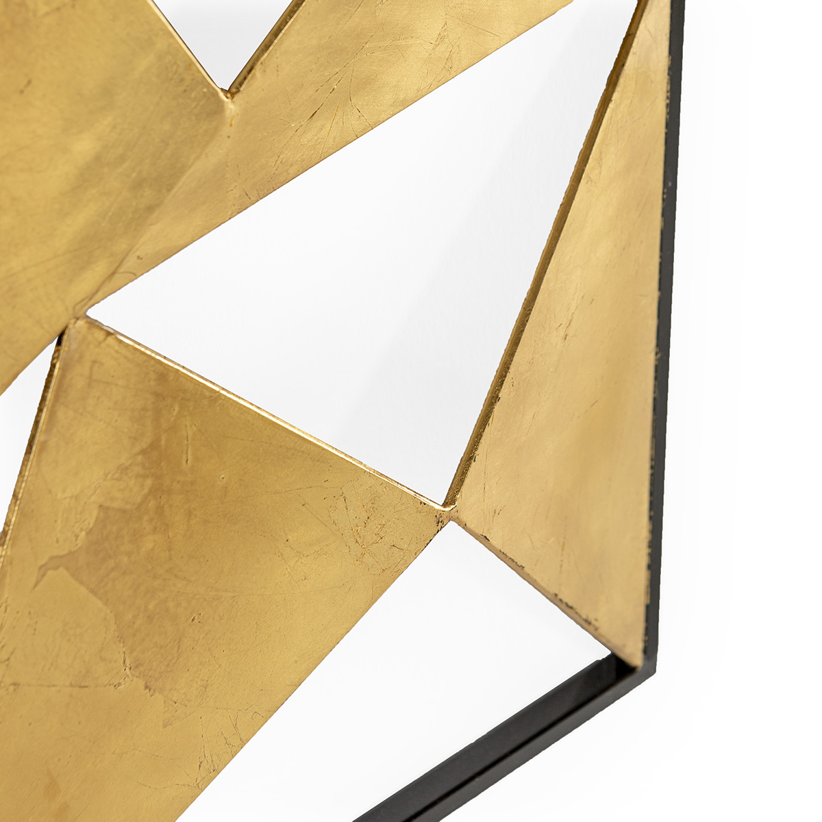 SET-2 ESCULTURA 40x5x80- 40x5x80 METAL NEGRO-DORADO - Imagen 3