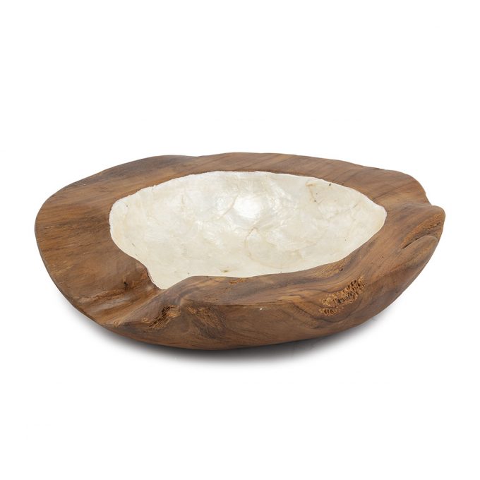 bowl mesa madera nácar