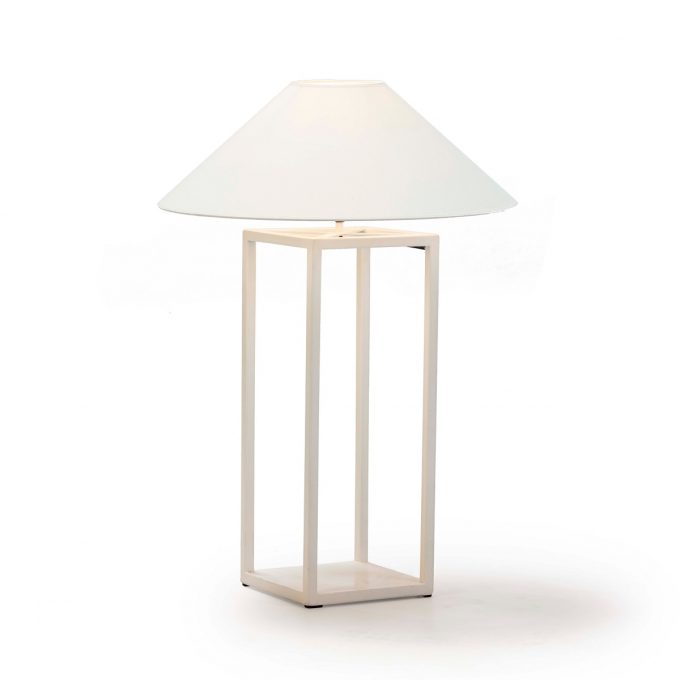 lámpara de mesa decorativa blanco