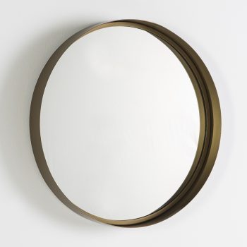 espejo decorativo metal dorado