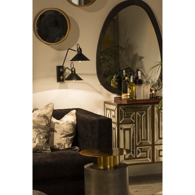 MESA AUXILIAR 40x40x52 METAL DORADO-ZINC