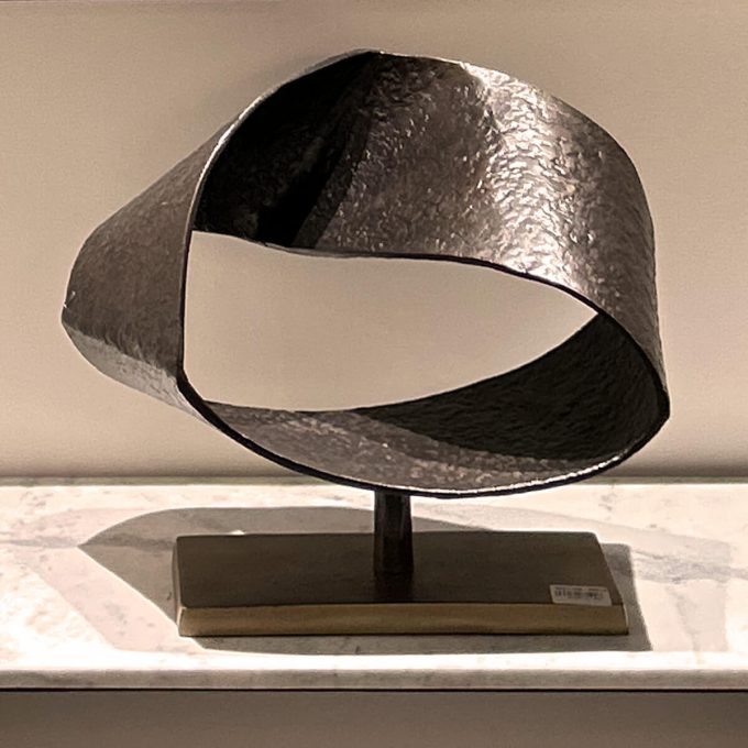 FIGURA 45x22x33 METAL BRONCE/LATON ANTIGUO