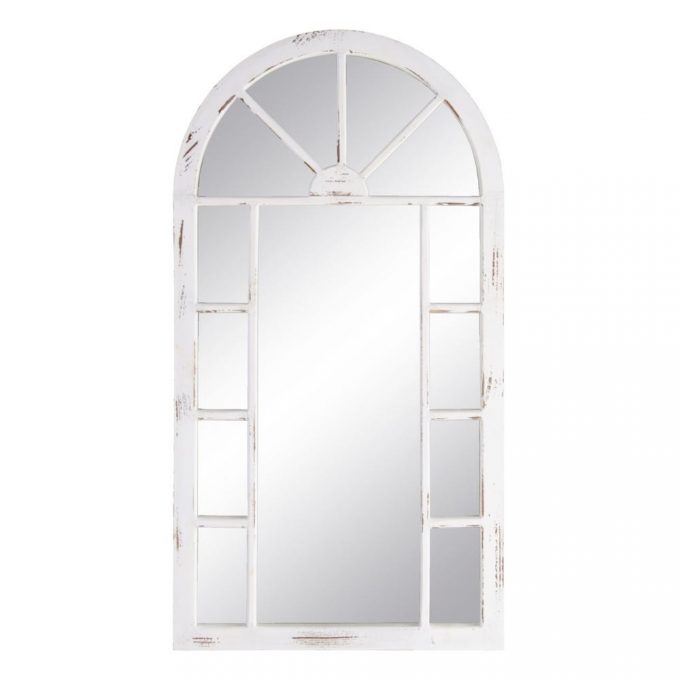 espejo blanco pared grande
