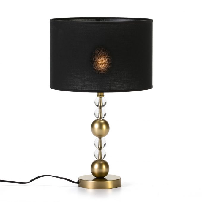 Lámpara mesa diseño dorado