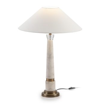 lámpara mesa metacrilato mármol