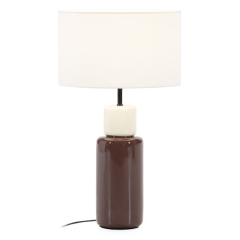 Lámpara moderna base burdeos