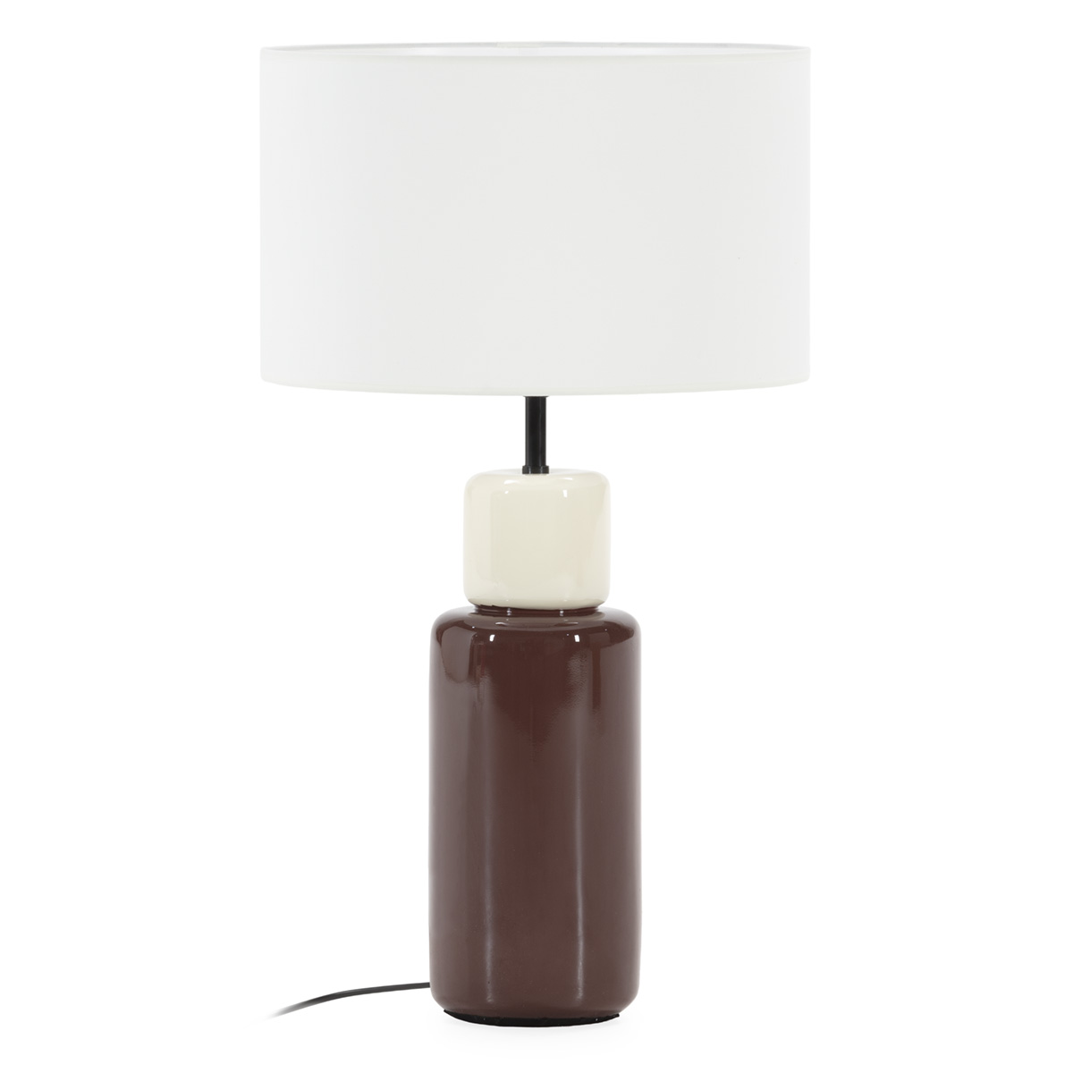 Lámpara de sobremesa rojo oscuro brillo