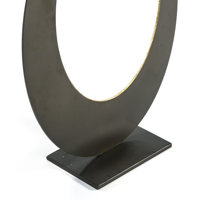 Figura 34x12x45 Metal Dorado-Gris