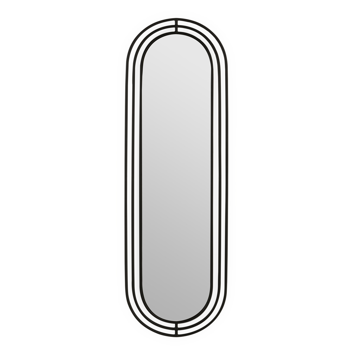 ESPEJO 46x1,27x150 METAL NEGRO