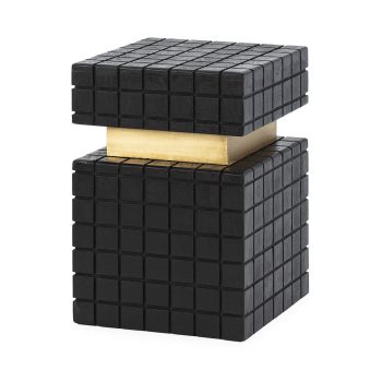 mesa auxiliar madera metal