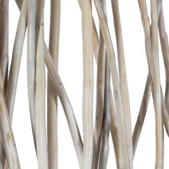 biombo orgánico de madera natural