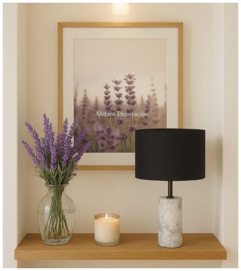 lámpara decorativa de mármol para salón o dormitorio