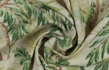 detalle diseño botánico con aves