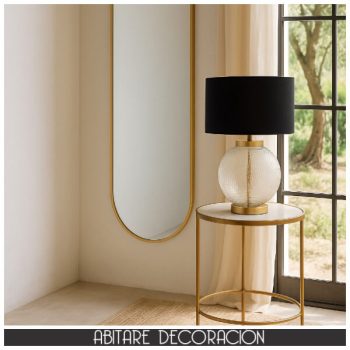 lámpara de cristal transparente para interiores chic