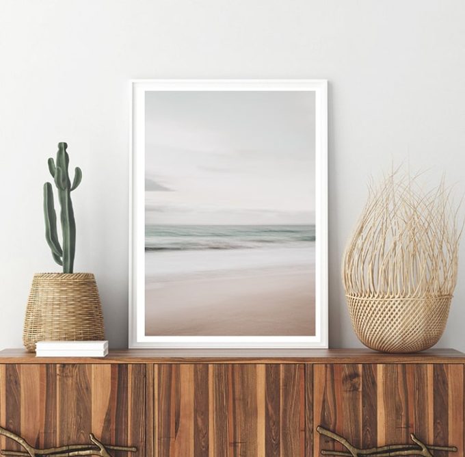 “Mar Sereno”. Foto en lienzo Fine Art, Paisaje Marino Minimalista