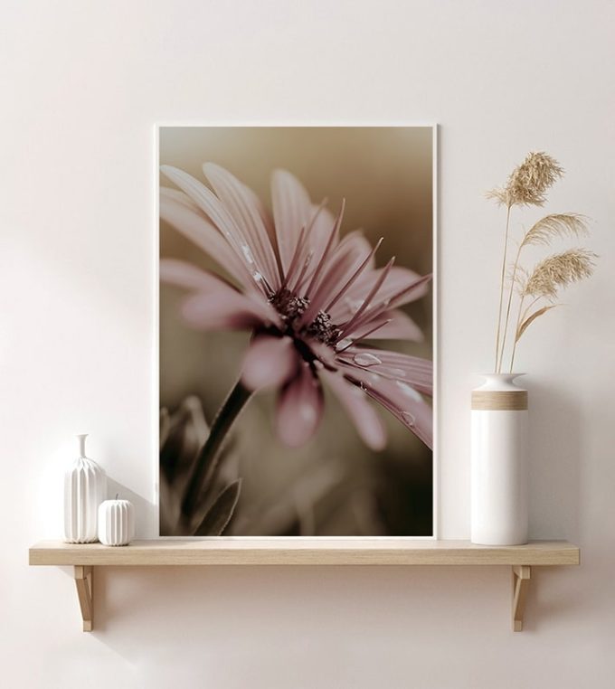 Foto en lienzo “La Promesa de una Gerbera”, Fine Art Floral Contemporánea