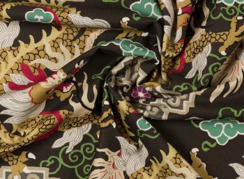 tela decorativa de dragones para cojines y tapizar sofas