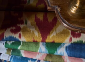 tela ikat estilo lenguas mallorquinas